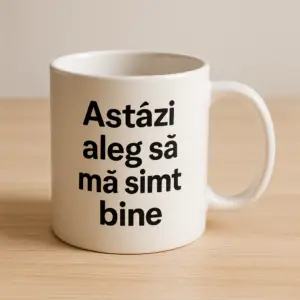 Cană "Astazi aleg să mă simt bine"